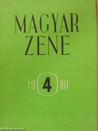 Magyar Zene 1980/4.