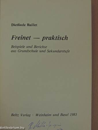 Freinet - praktisch