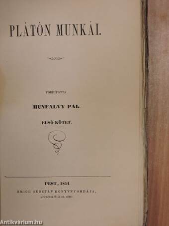 Plátón munkái I/2.