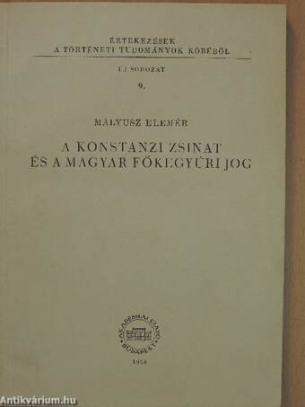 A konstanzi zsinat és a magyar főkegyúri jog