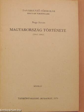 Magyarország története 1945-1962