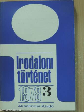 Irodalomtörténet 1978/3.