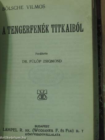 Három év Tibetben/Keleti uti képek/Az óriások világa/Olasz faluk és városok/A görög sport/A tengerfenék titkaiból/Az idegességről