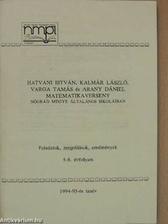 Hatvani István, Kalmár László, Varga Tamás és Arany Dániel matematikaverseny Nógrád megye általános iskoláiban