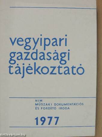 Vegyipari Gazdasági Tájékoztató 1977/4.