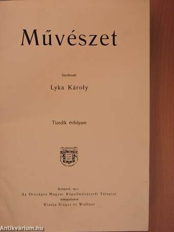 Művészet 1911/1-10.