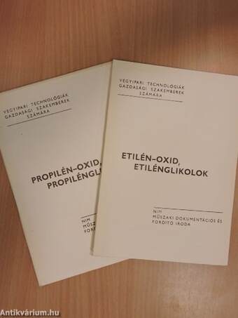 Etilén-oxid, etilénglikolok/Propilén-oxid, propilénglikolok