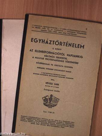 Egyháztörténelem I-II.