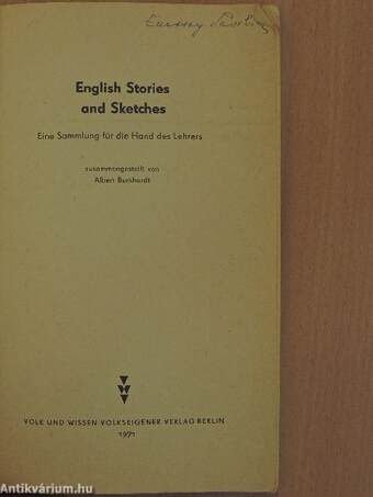 English stories and sketches