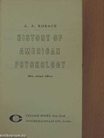 A history of American psychology