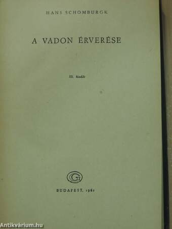 A vadon érverése