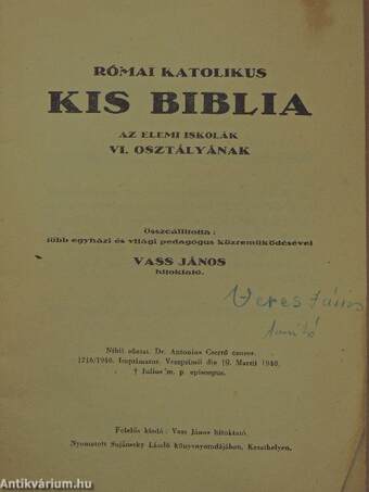 Római katolikus kis biblia