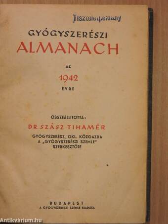 Gyógyszerészi almanach