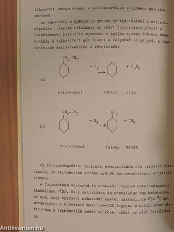 Etil-benzol, sztirol