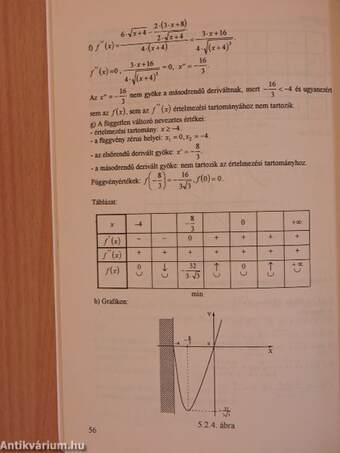 Egyváltozós valós függvények differenciálszámítása