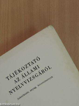 Tájékoztató az állami nyelvvizsgáról