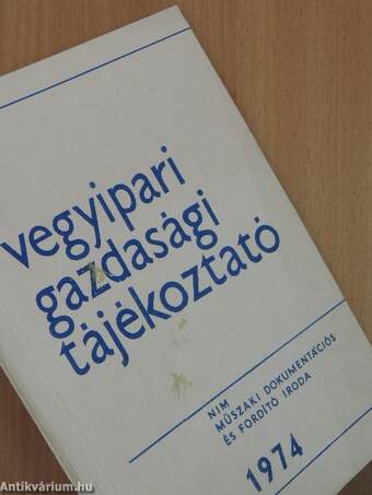 Vegyipari Gazdasági Tájékoztató 1974/4.