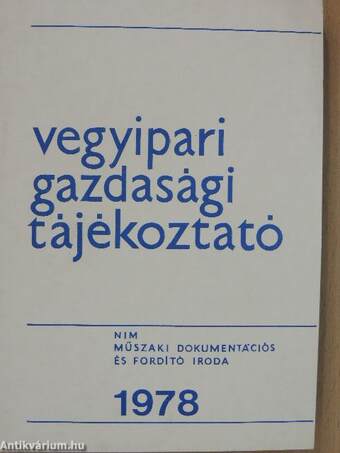 Vegyipari Gazdasági Tájékoztató 1978/2.