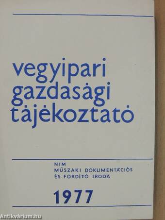Vegyipari Gazdasági Tájékoztató 1977/6.