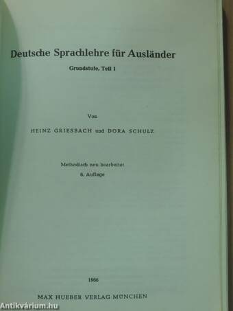 Deutsche Sprachlehre für Ausländer Grundstufe 1.