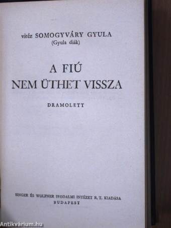 Virrasztó a ködben/Utolsó szárnycsapás/A virágember/A fiú nem üthet vissza