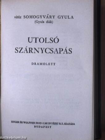 Virrasztó a ködben/Utolsó szárnycsapás/A virágember/A fiú nem üthet vissza