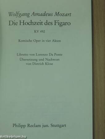 Die Hochzeit des Figaro