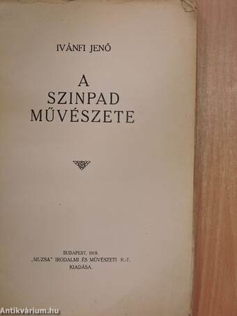 A szinpad művészete