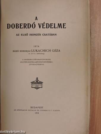 A Doberdó védelme