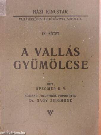 A vallás gyümölcse