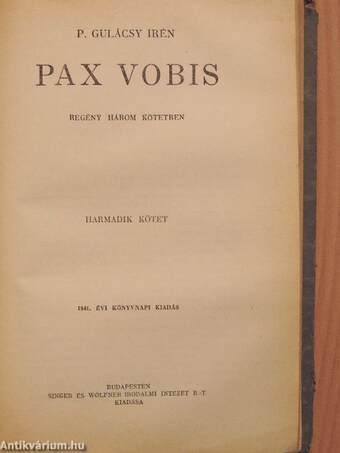 Pax Vobis I-III.