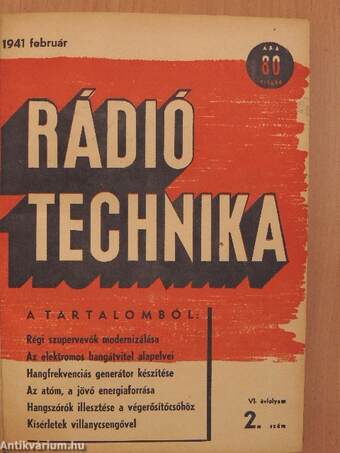 Rádió Technika 1941. január-december