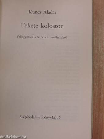 Fekete kolostor