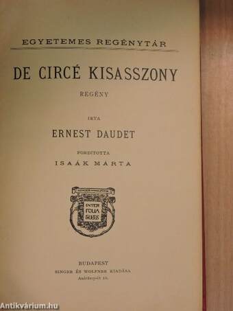 De Circé kisasszony