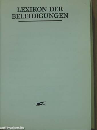 Lexikon der Beleidigungen