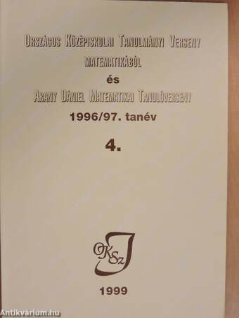 Országos Középiskolai Tanulmányi Verseny matematikából és Arany Dániel Matematikai Tanulóverseny 1996/97. tanév