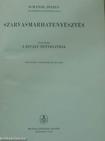 Szarvasmarhatenyésztés