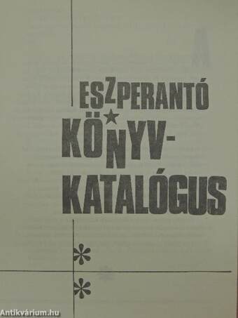 Eszperantó könyvkatalógus