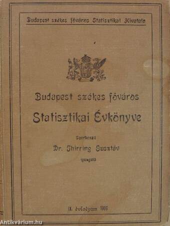 Budapest székes főváros Statisztikai Évkönyve 1906.