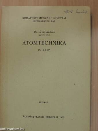 Atomtechnika IV.