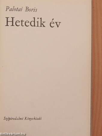 Hetedik év