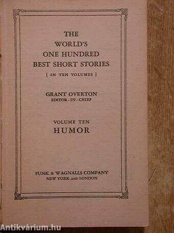 The world's one hundred best short stories