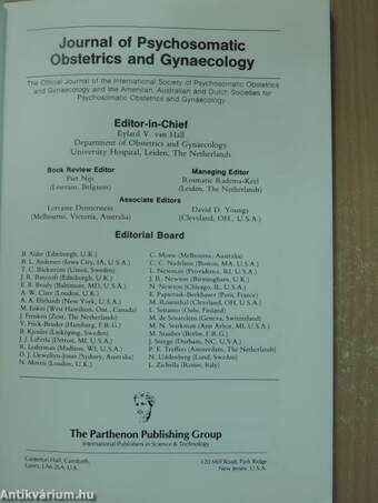 Journal of Psychosomatic Obstetrics and Gynaecology March 1989.