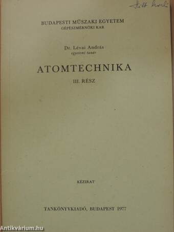 Atomtechnika III.