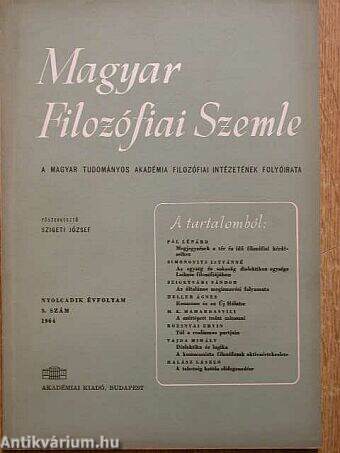 Magyar Filozófiai Szemle 1964/3.