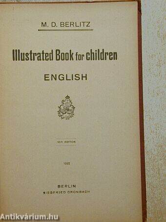 Illustrated Book for Children - English