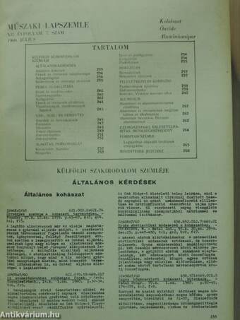 Műszaki lapszemle 1959-1960. (vegyes számok) (3 db)/Edző-, Hőkezelő/Műszaki-tudományos ismeretterjesztő filmek jegyzéke/Az Öntödei napok előadásainak kivonata 1961. szeptember 18-20/II. Magyar Gépipari Hét előadásának vázlatai 1960. május 7-15.