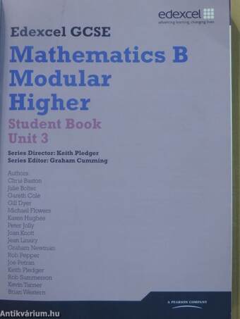 Edexcel GCSE Mathematics B Modular Higher - Student Book Unit 3