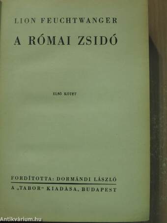 A római zsidó I-II.