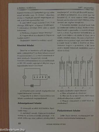 A fizika tanítása 1997. szeptember